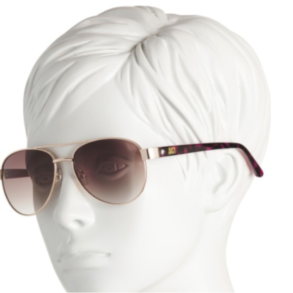 NWOT JUICY COUTURE 57mm Kyan Aviator Sunglasses - Picture 2 of 2